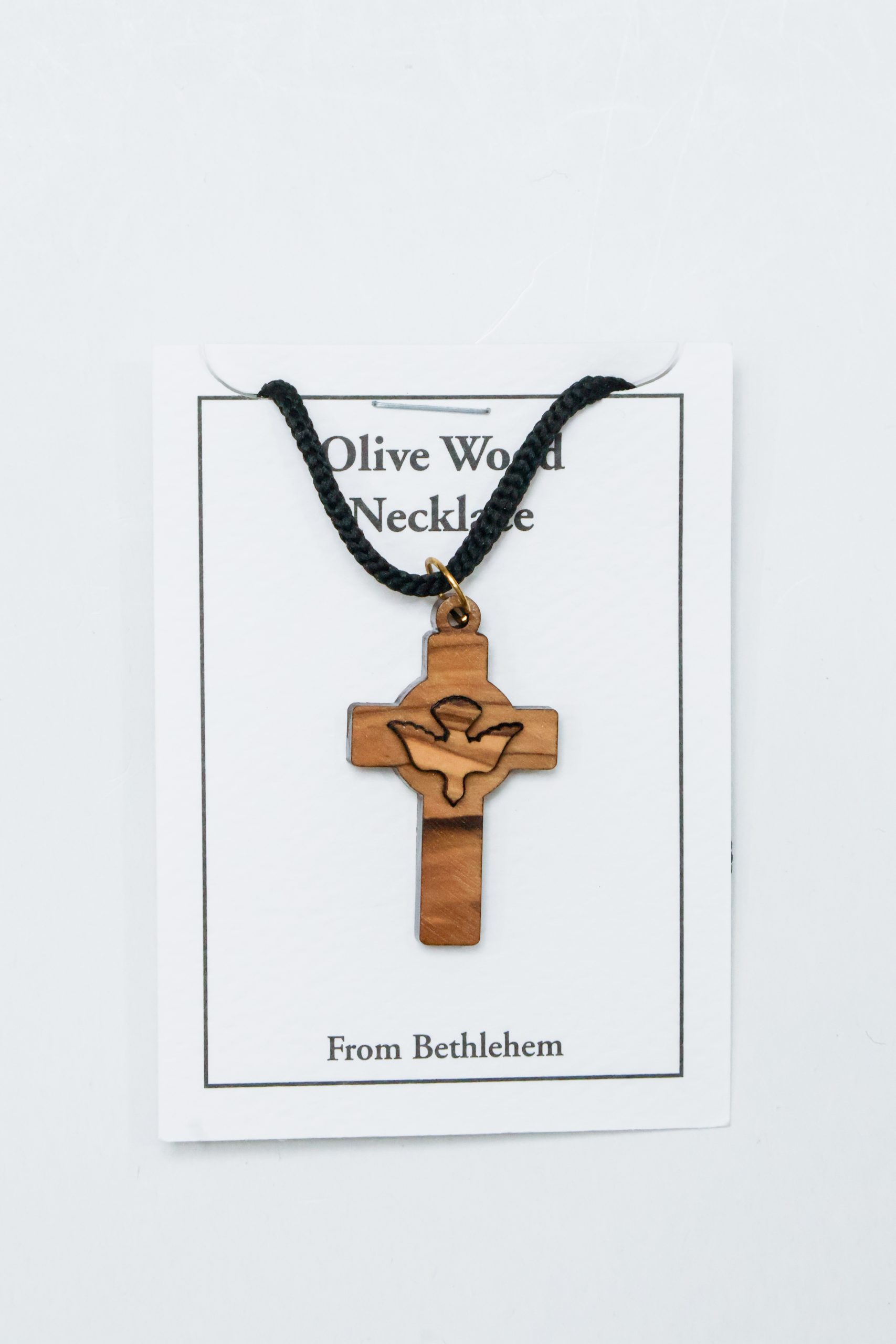 "OWT 008" Olive Wood Two layered Cross