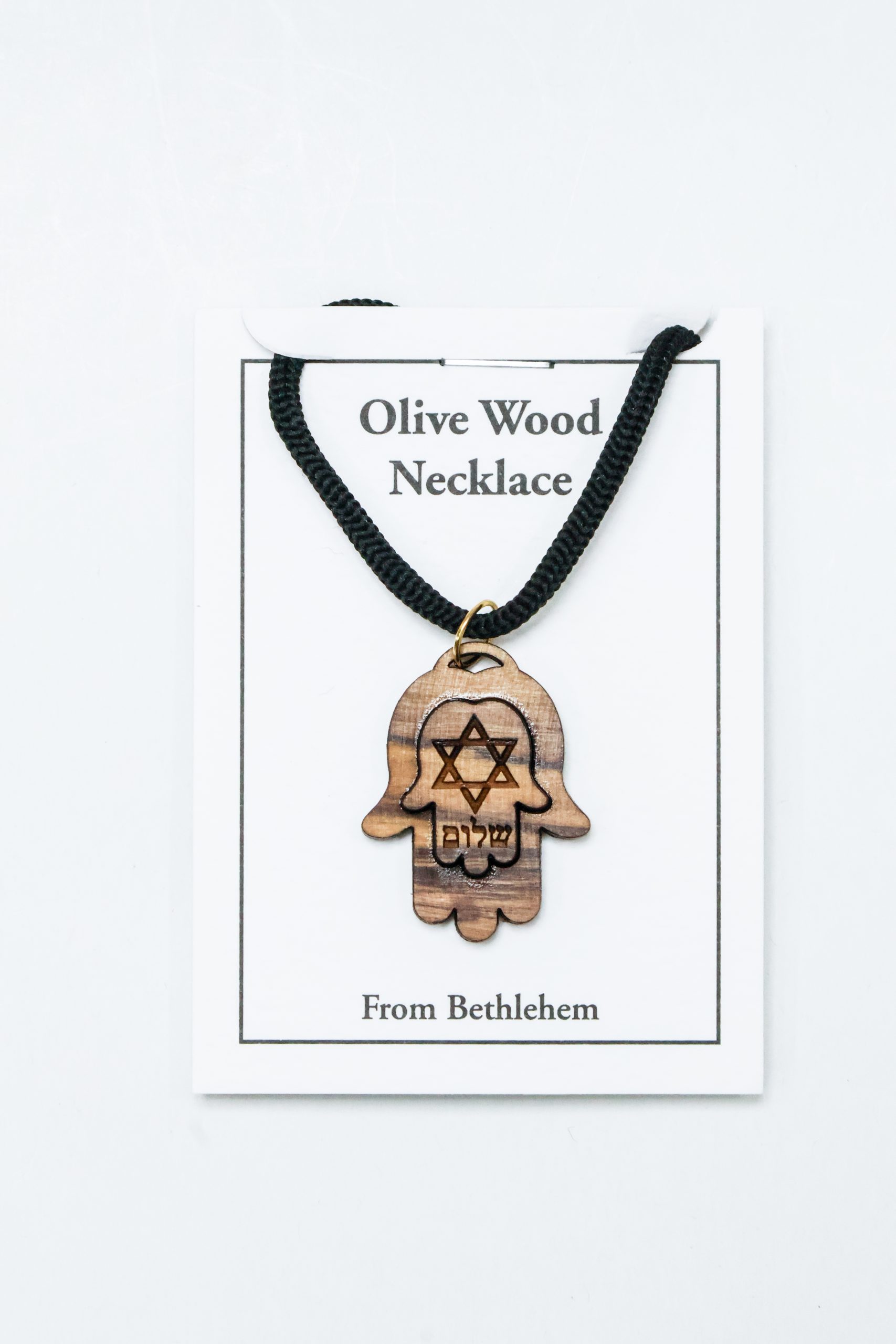 "OWT 017" Olive Wood Two Layered necklace