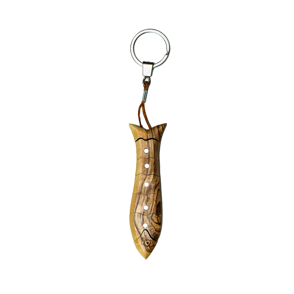 “OWL 015” Olive Wood Key Chain