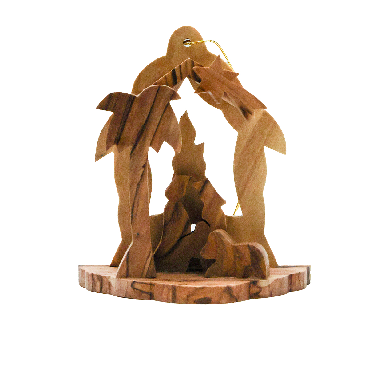 "OWG 071" Olive wood Christmas Ornament