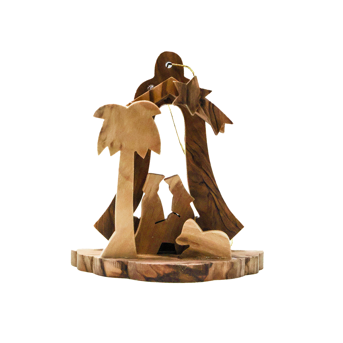 "OWG 075" Olive wood Christmas Ornament