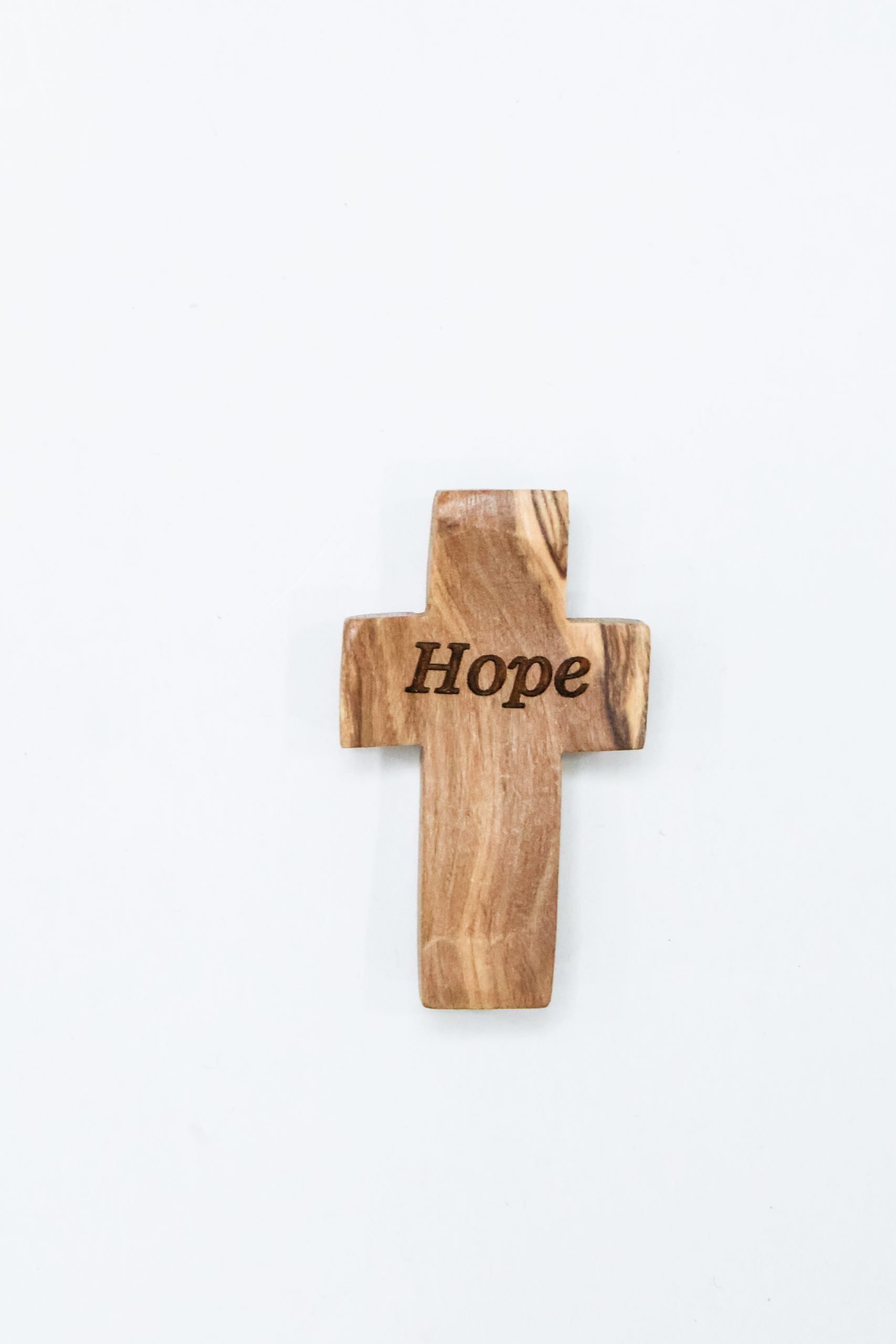 "OWC 035" Olive Wood Comfort Cross