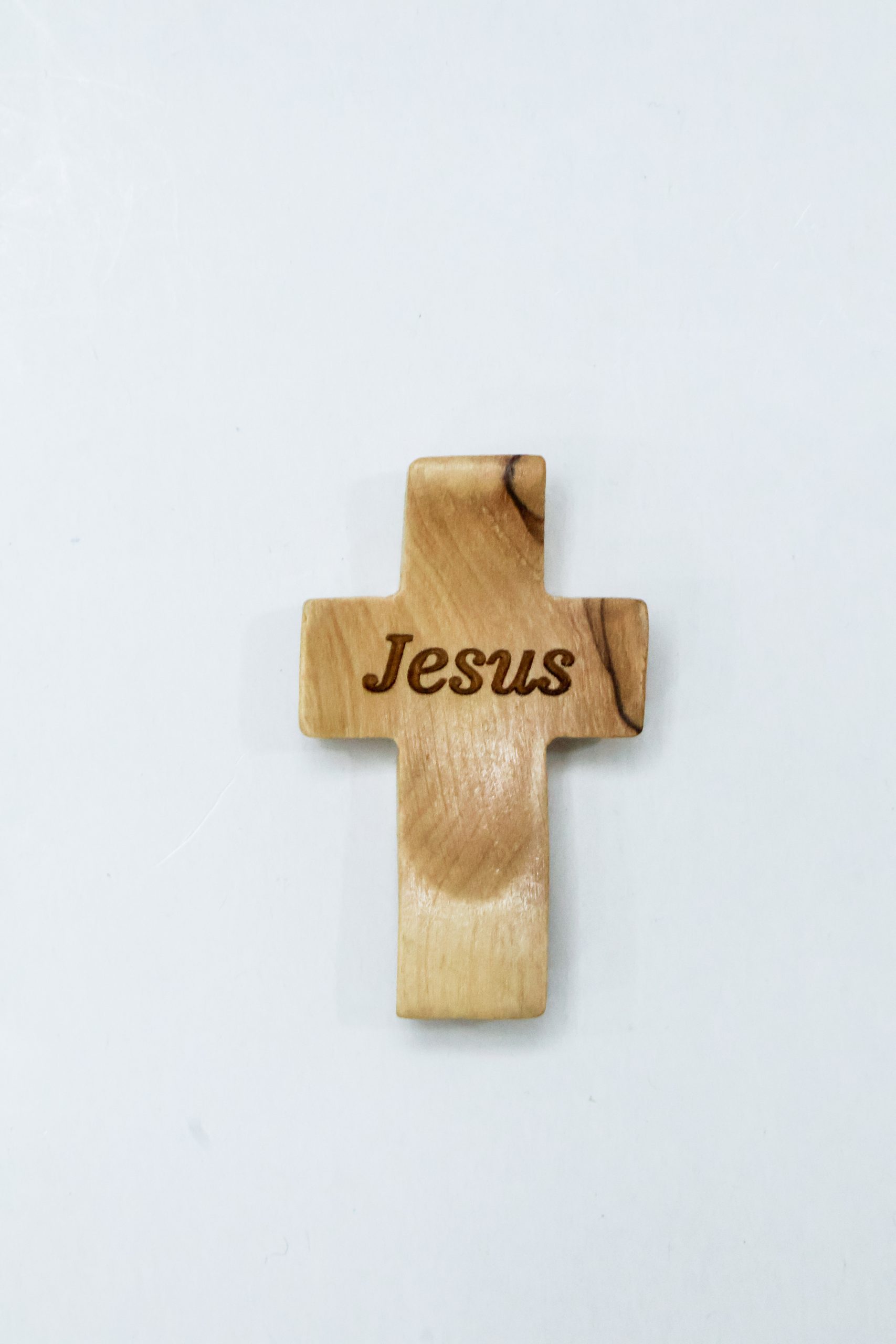 "OWC 036" Olive Wood Comfort Cross