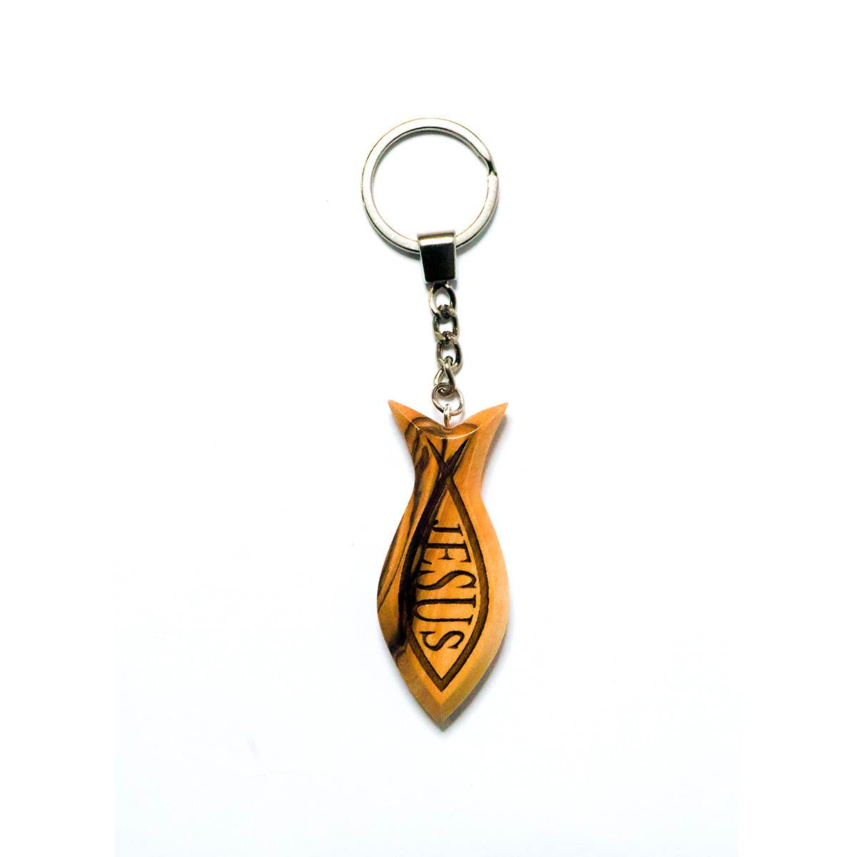 "OWL 016" Olive Wood key chain